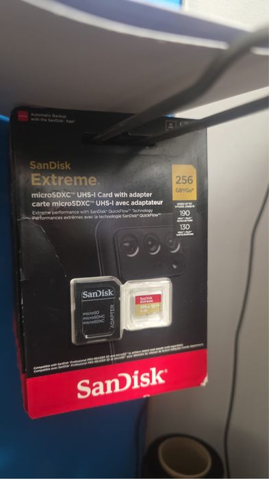 Card micro sd 256gb sandisk extreme 4k uhd nou sigilat