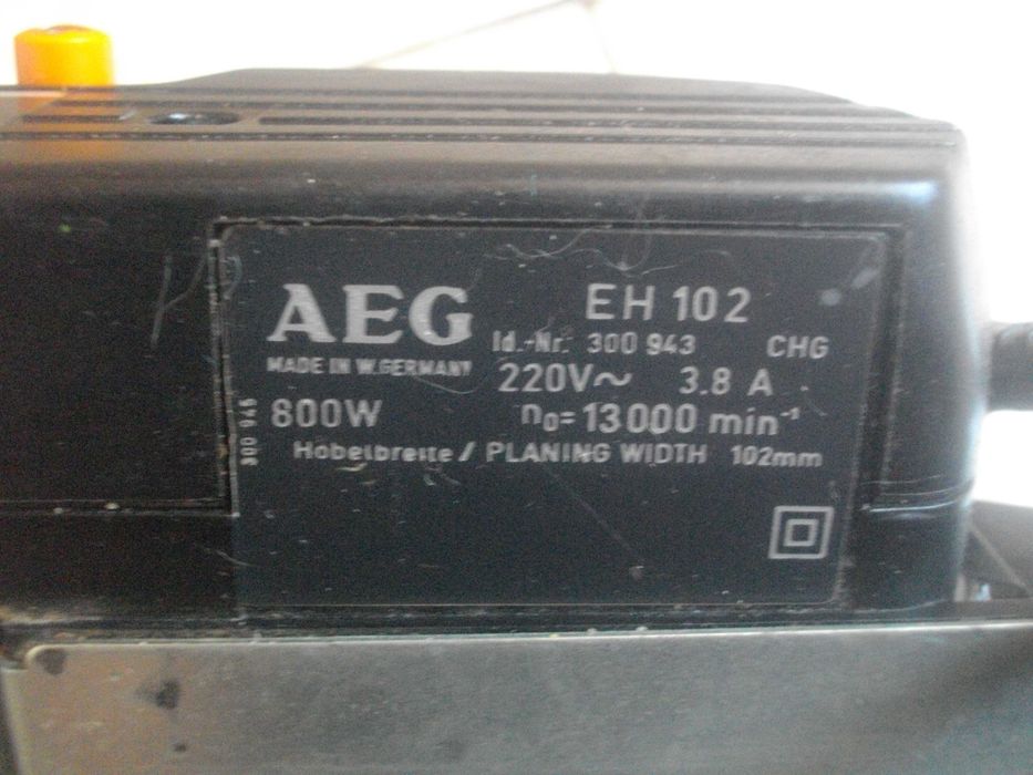 Профи Ел. Ренде Хобел 850W-600W AEG ELU T.I.P Германия/Швейц Нож 102мм