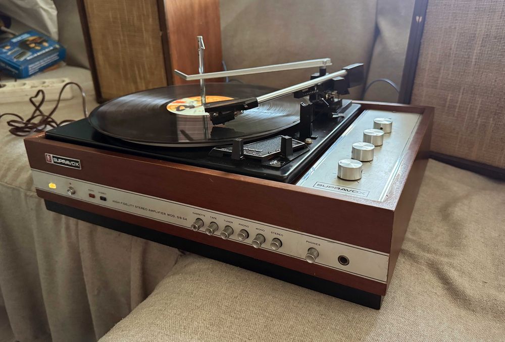 Pickup Vintage Supravox SB54 Garrard 40B Functional Cu Capac
