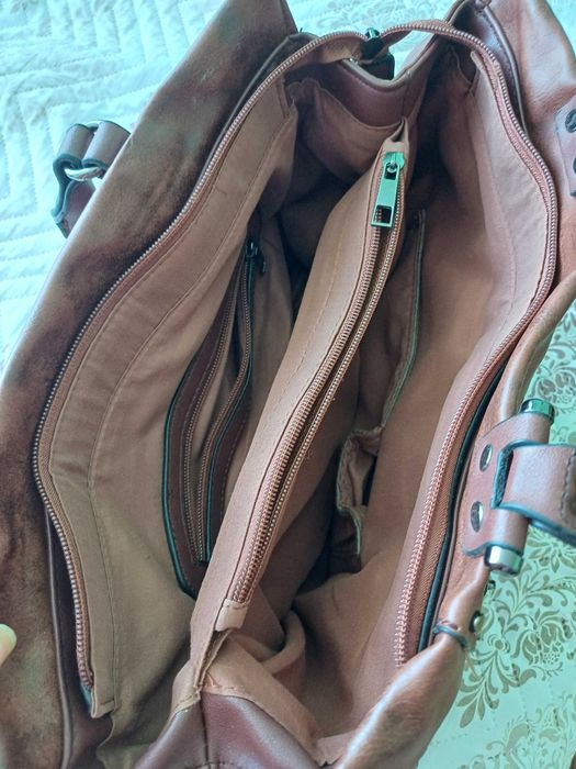 Чанта, естествена кожа, чисто нова