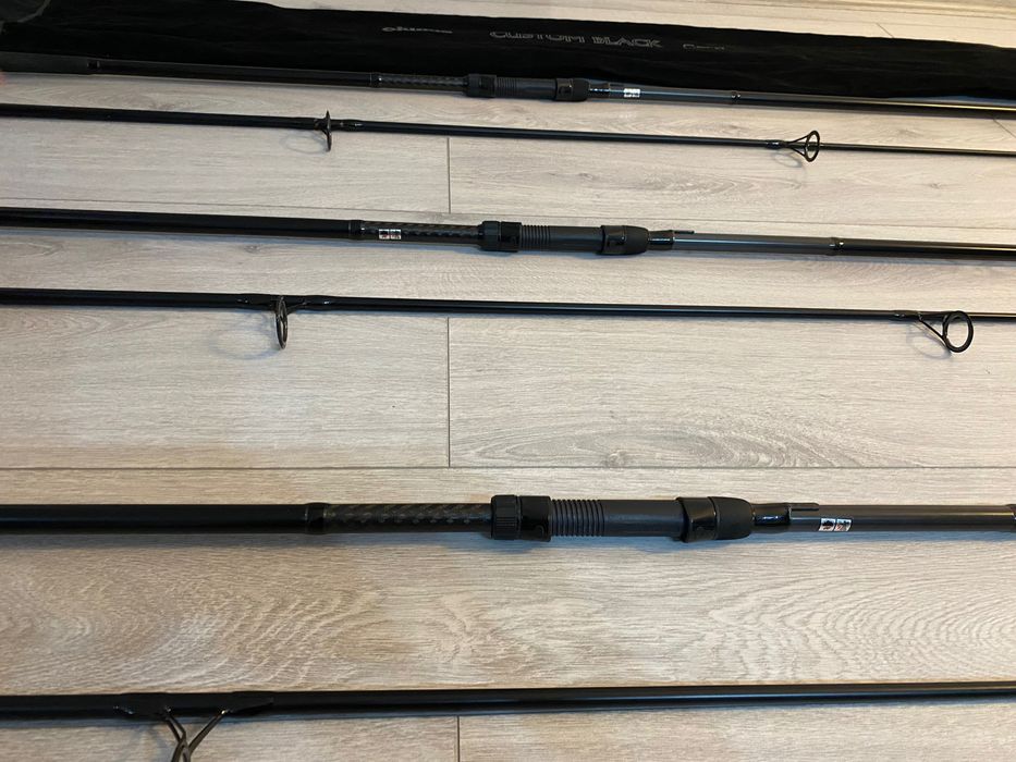 Vând 3 lansete Okuma Custom Black 3,90 m 3,5 lbs (2 tronsoane)