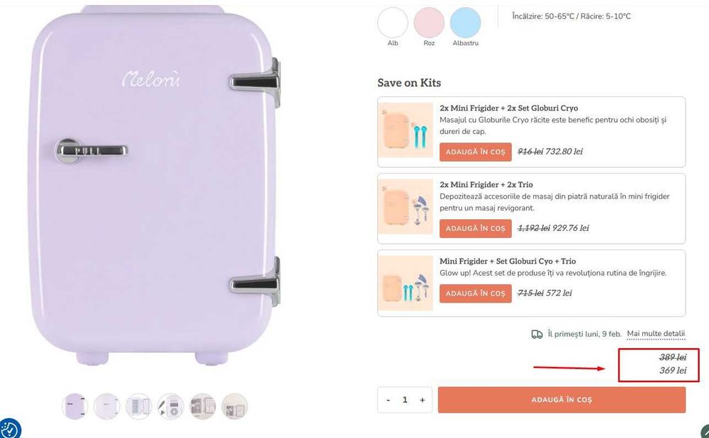 Mini frigider cosmetice Meloni Care - Nou