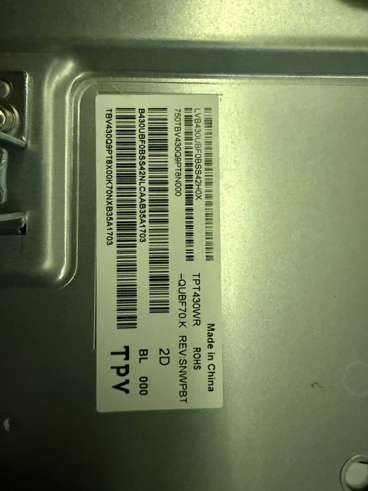 Части от телевизор Samsung 43AU7092