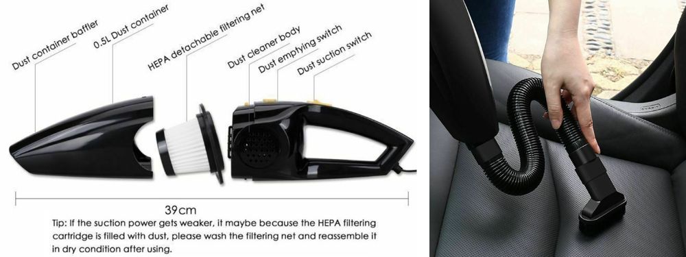 Aspirator portabil, masina, pt animale, incarcare bricheta masina Nou!