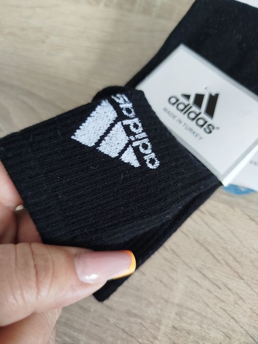 4 perechi de șosete Adidas negre lungi