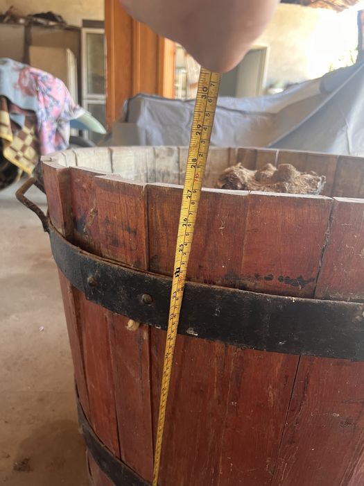 Дървена саксия подходяща за палма