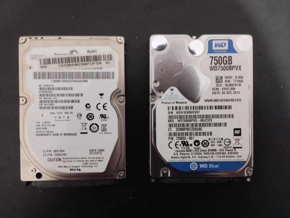 HDD lar sotiladi noutbuklar uchun