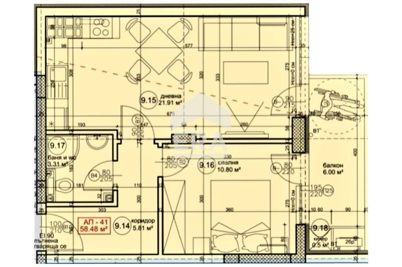 Продава се Двустаен апартамент в Варна, Възраждане 4 - 71 кв.м за 1578 €/кв.м - Снимка #1