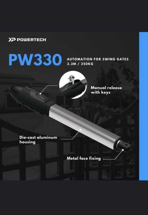 Автоматика для распашных вороть от бренда - Powertech!