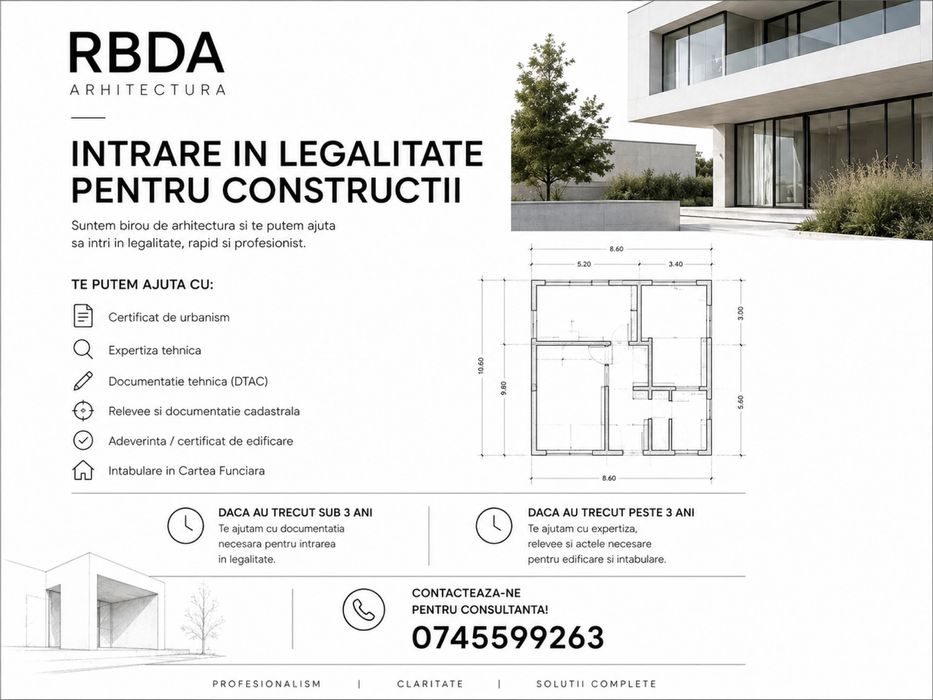 Arhitect | Proiecte case, apartamente etc. relevee, DTAC, autorizatii, intrare in legalitate