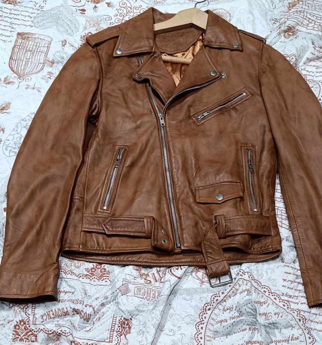 Мъжко кожено яке - агнешка кожа