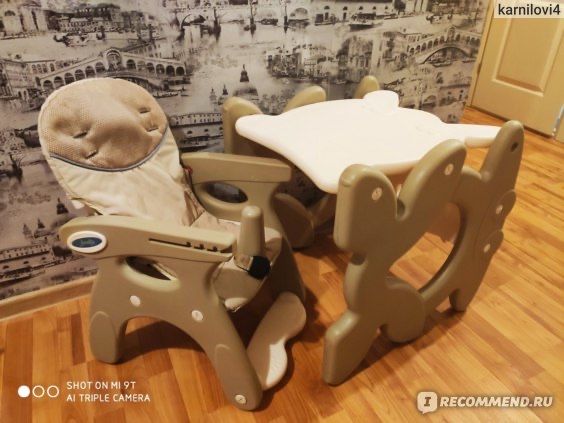 Детский стул трансформер для кормления