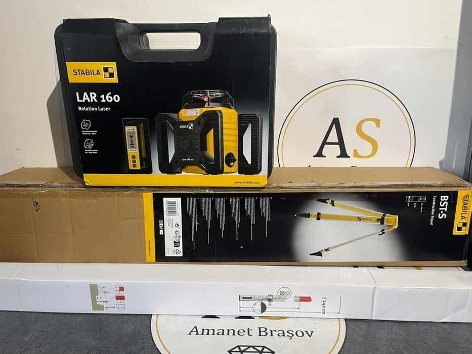 Nivela laser constructii Rotativ Stabila LAR 160 Set + mira + trepied