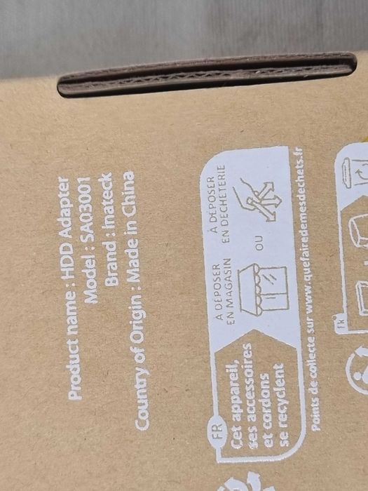 Inatek SA03001 usb 3.0 to ide + sata rack usb