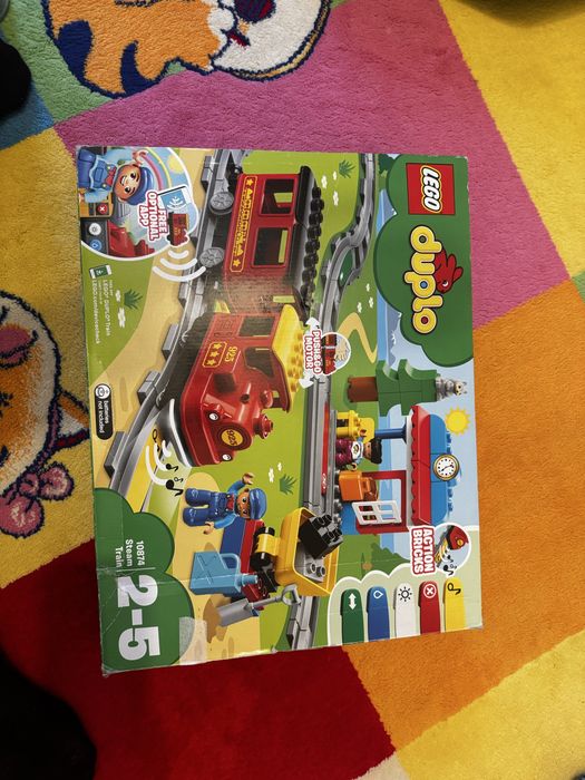 LEGO DUPLO 10874 Steam Train -Tren cu aburi– complet, cu cutie originală
