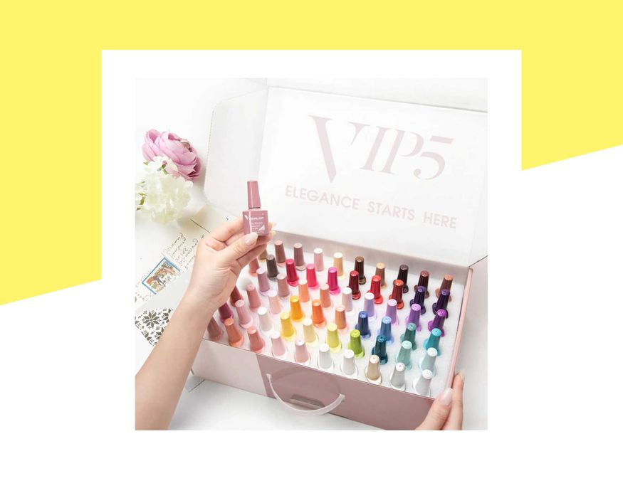 Комплект VIP5 хипоалергенни гел лакове VENALISA 60+5 и мострена книга