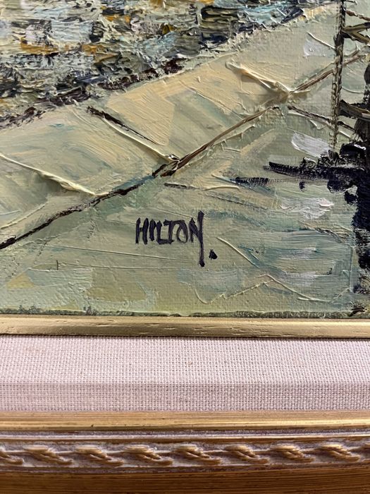 Оригинална картина “Дъждовна,улична сцена”-Стар Париж на Barry Hilton