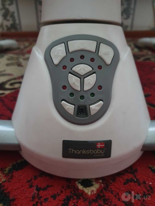 Электронный шезлонг / Качели Thanksbaby /Bluetooth, пульт, почти новый