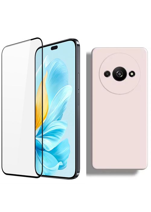 Husa Soft Silicon +Folie Sticla Silicon Xiaomi Redmi A3 A5 14C 14T PRO