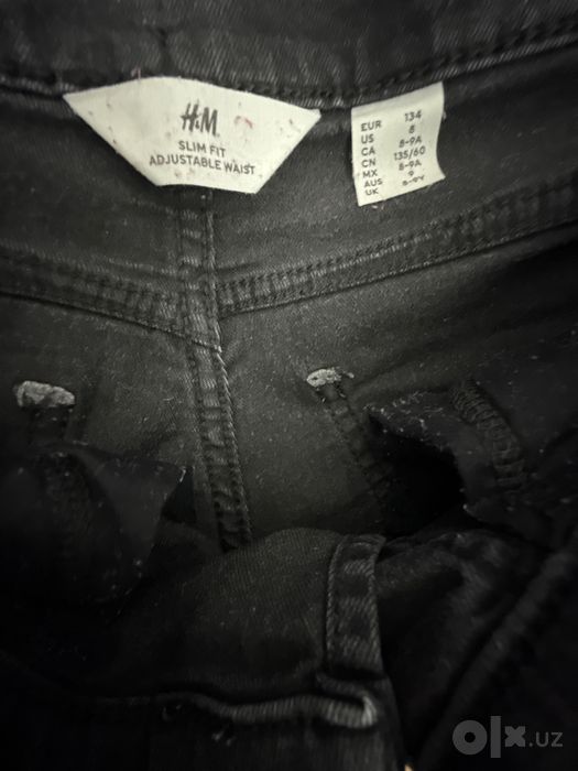 Джинсы брюки чёрные H&M