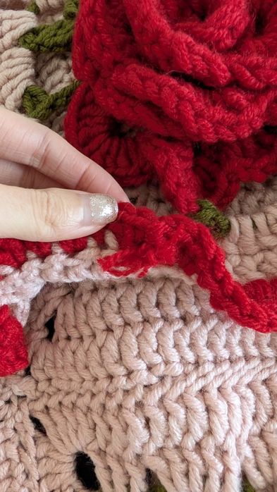 Pulover Handmade Trandafiri