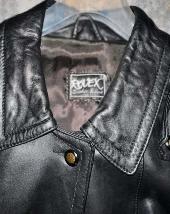 Palton dama piele naturala ROVEX, romanesc– CA NOU, Elegant, Clasic