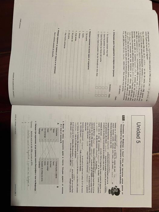 ESPAÑOL en  marcha A1-2, PRISMA de ejercicios A2, UN CAFÉ CON B1-2