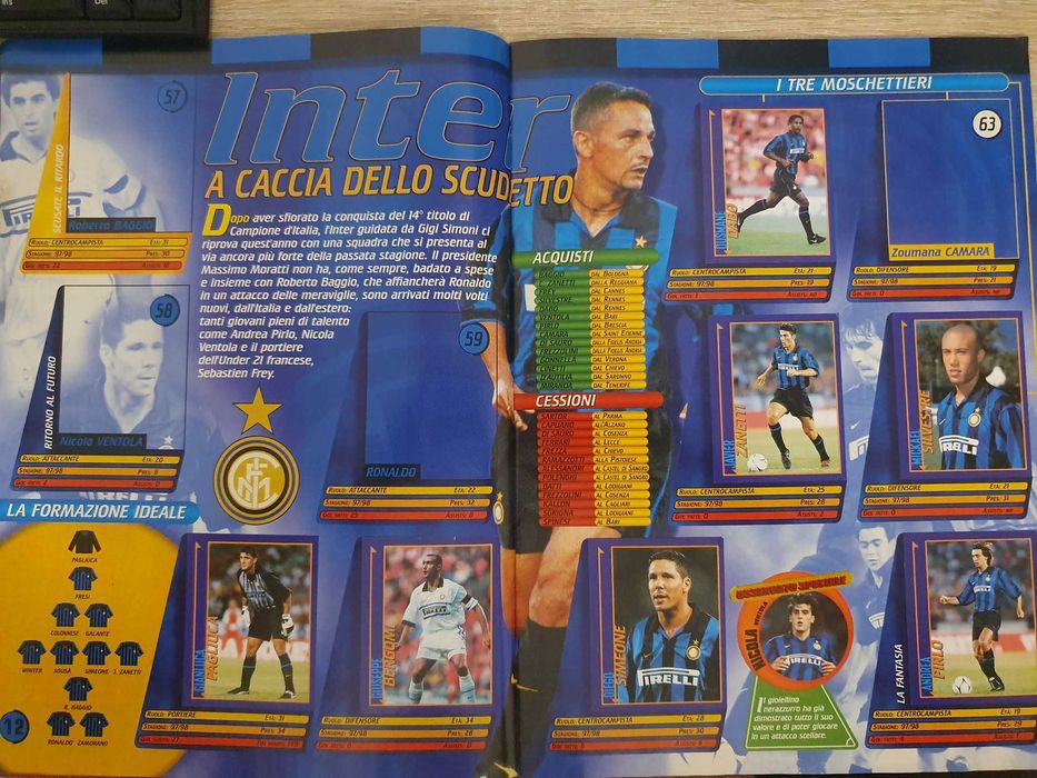 Album Merlin Serie A 1998/1999