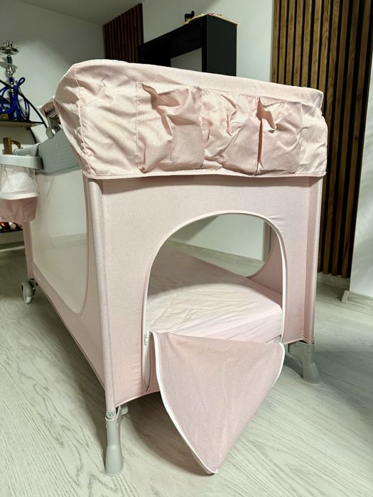 Patut pliabil kinderkraft + saltea CADOU