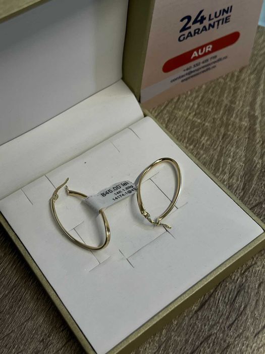 Cercei Aur 14K 1.69gr (AG42 B.14174) GARANTIE 24 LUNI