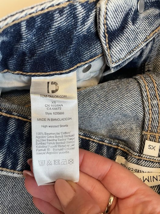 Pantaloni scurti noi Tom Tailor cu talie inalta marime XS