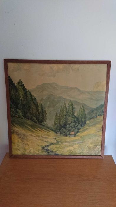 Tablouri pictate pe panza si pe lemn