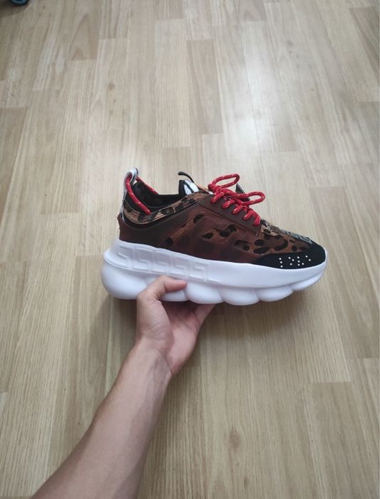 Versace chain reaction leopard