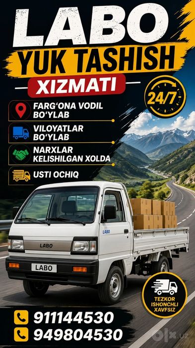 LABO XIZMATI Fargʻona shahar viloyatlar boʻylab arzon kelishilgan