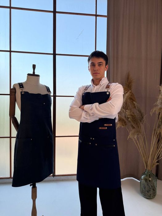 Профессиональный фартук для официантов / бариста / поваров — пошив под