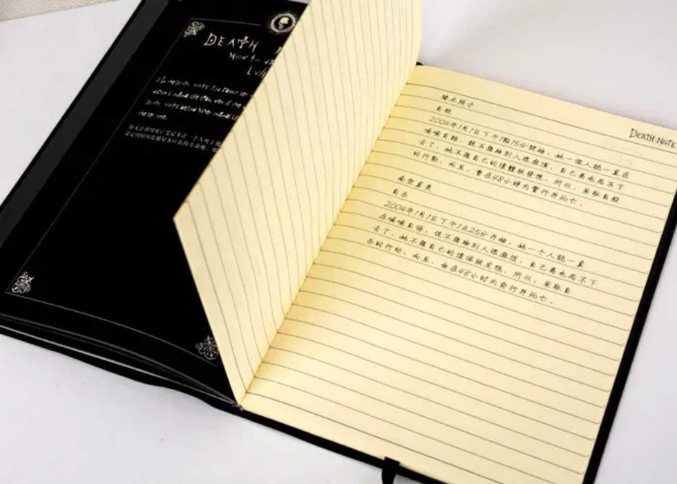 Тетрадь смерти блокнот аниме Death note