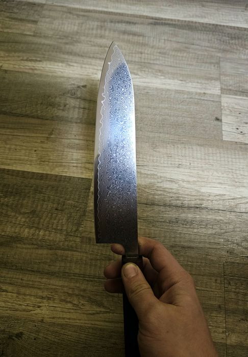 Cutit japonez santoku otel damasc