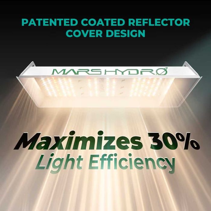 Lampă LED pentru cultivare Mars Hydro TS600 100W spectru complet | grow light pentru plante indoor | acoperire 45x45 cm