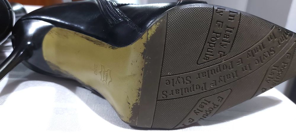 Ghete (botine) elegante din piele naturală