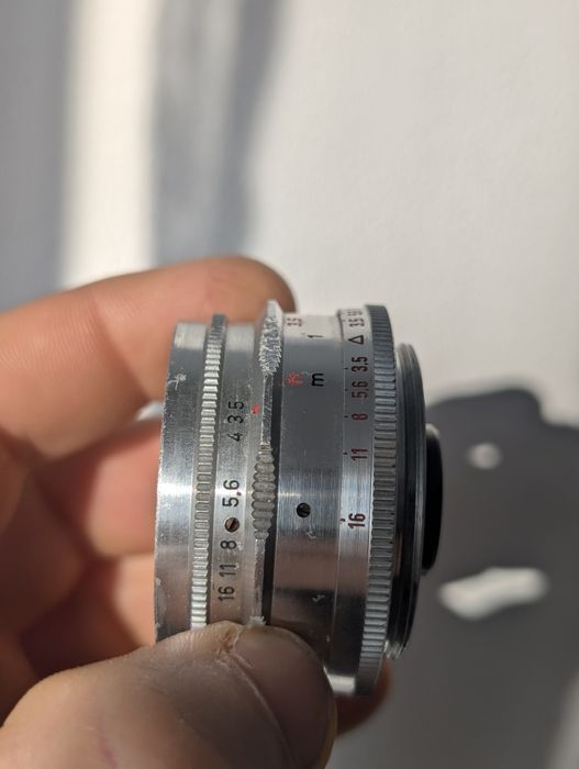 Obiectiv cameră vintage  Staeble-Lineogon de 35mm.