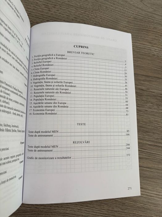 Carte Geografie Bacalaureat