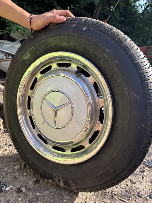 Set 4 roți Mercedes originale cu anvelope Falken 175 R14C – ca noi