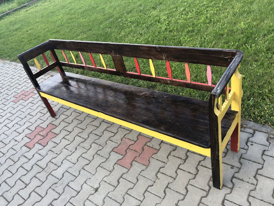 bancă laiță veche țărănească vintige