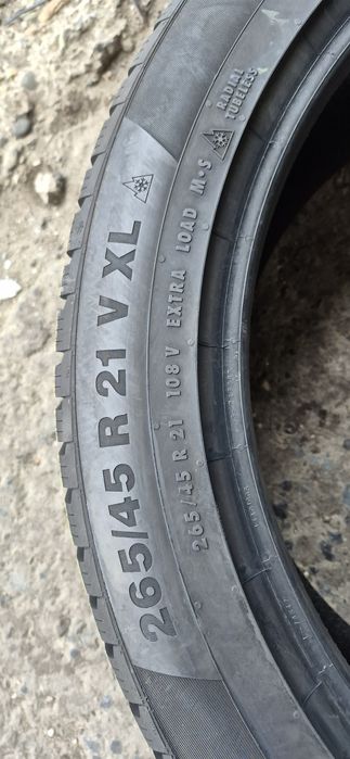 4 anvelope iarna ca noi Continental 265/45/21.Pretul este pe bucata.