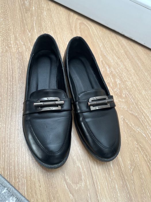 черные лоферы балетки