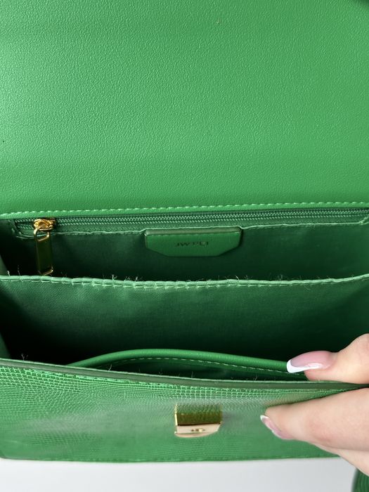 Сумка JW PEI Mini Flap Bag — Grass Green Lizard