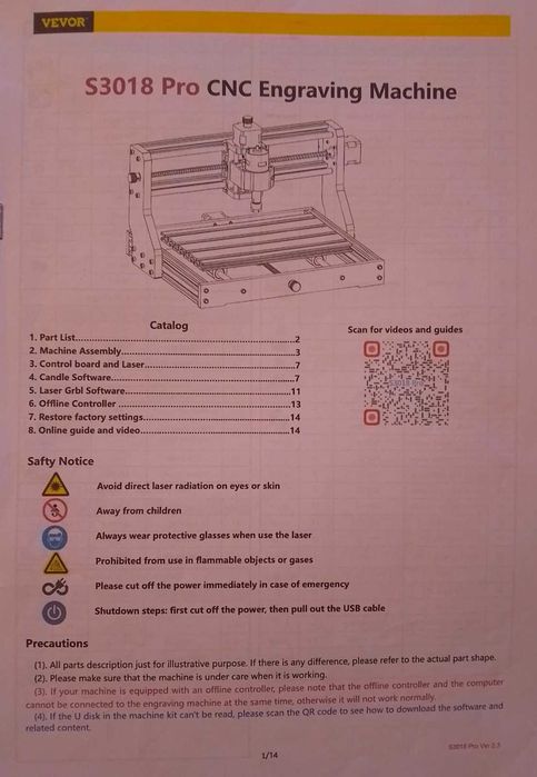 cnc рутер 3018, VEVOR, VG-S3018 Pro