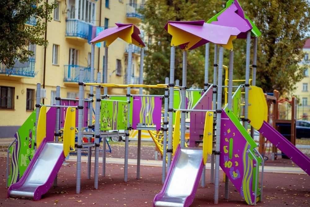 Болалар майдончаси ROMANA Горки Качели Карусели Детские площадки