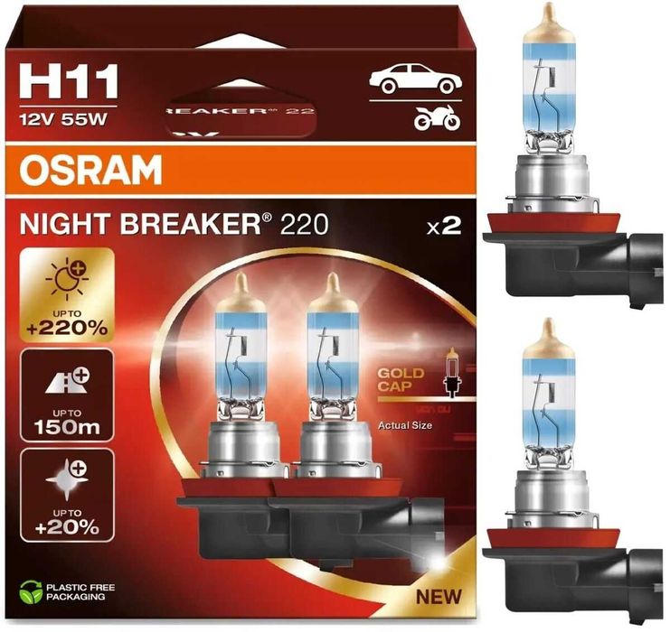 НОВО: Автомобилни крушки OSRAM NIGHT BREAKER 220% - H4/H7/H11