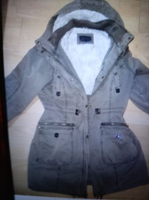 Geacă- parka îmblănită+ pulover